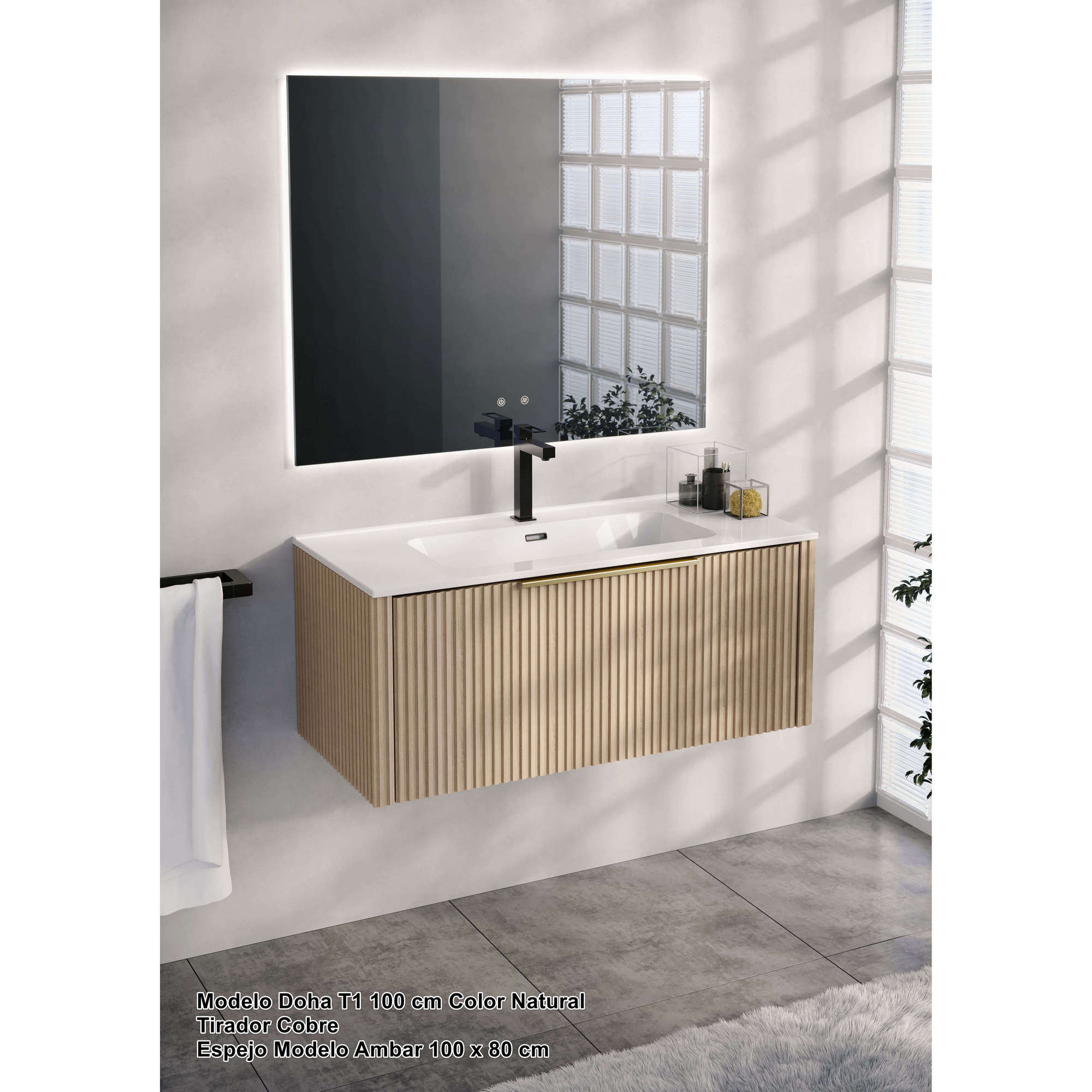 Prueba1 Mueble de Baño Doha T1 Encastrado - Imagen 1